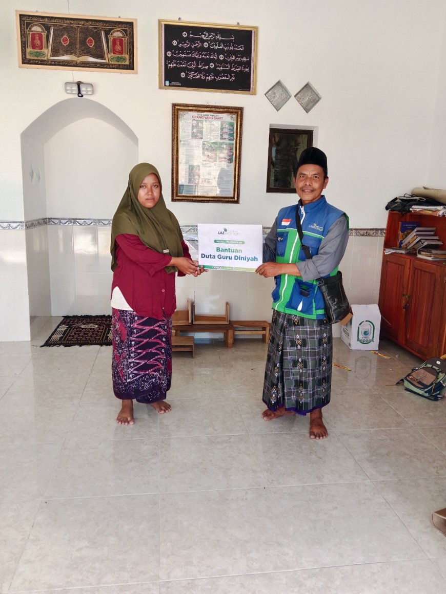SEBAGAI DUTA GURU AGAMA, LAZ SIDOGIRI BANTU GURU NGAJI