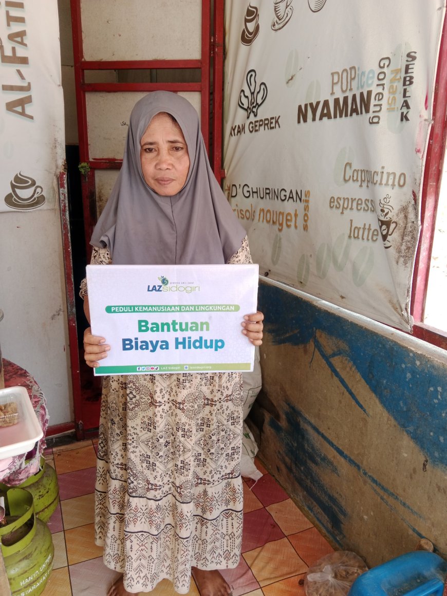 RINGANKAN BEBAN, LAZ SIDOGIRI SALURKAN BANTUAN KEPADA WARGA GALIS DAJAH