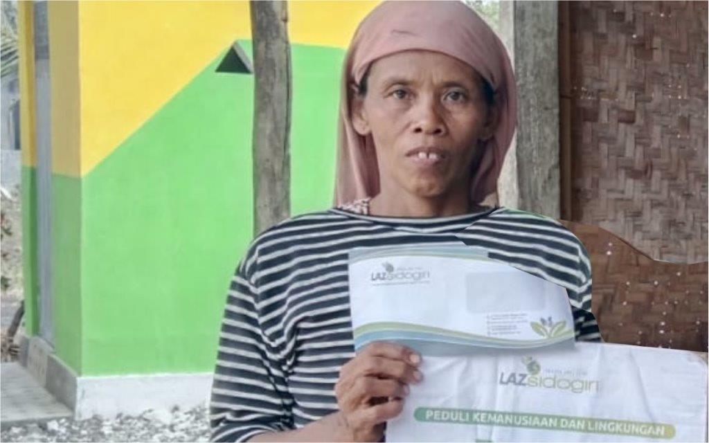 LAZ SIDOGIRI BANTU BIAYA HIDUP DUAFA DI BANGKALAN