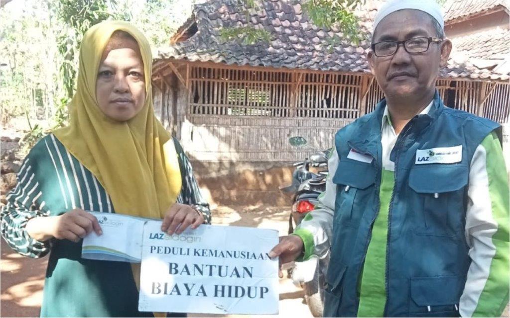 LAZ SIDOGIRI KEMBALI SALURKAN BANTUAN BIAYA HIDUP DI BANGKALAN