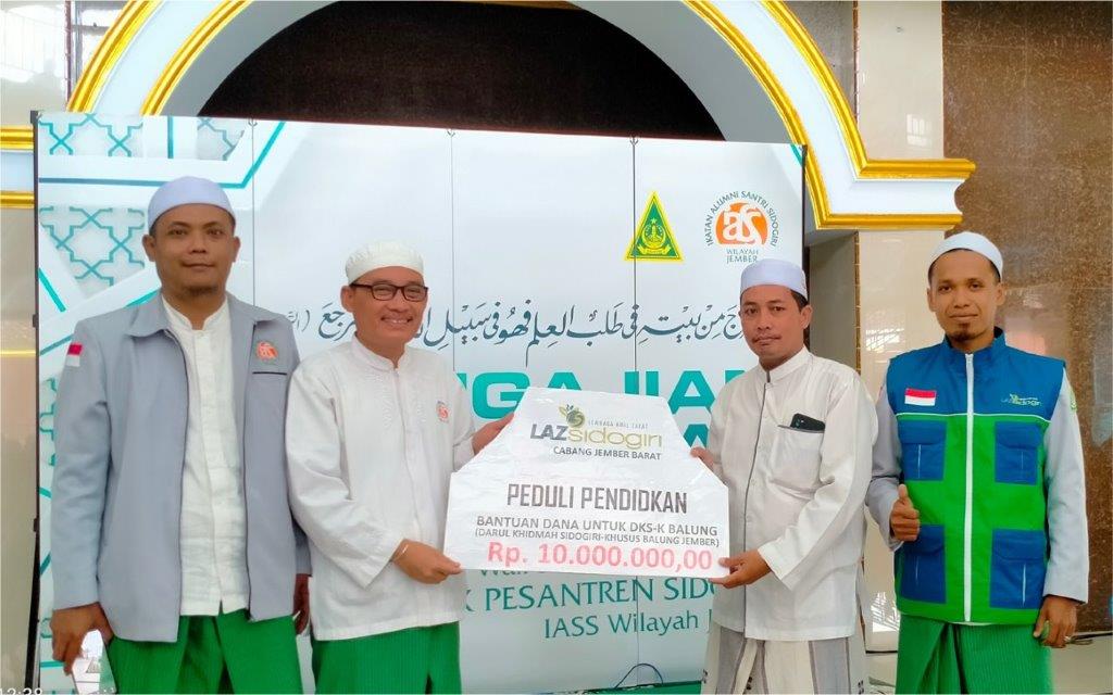LAZ SIDOGIRI SERAHKAN BANTUAN UNTUK DKS-K JEMBER