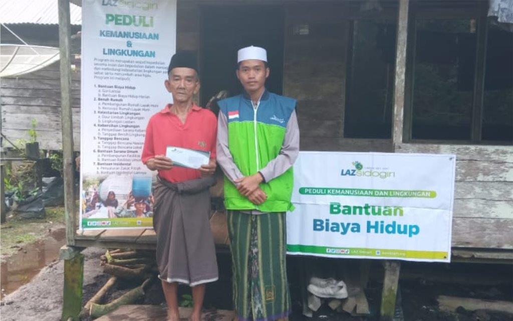 LAZ SIDOGIRI MENYALURKAN BANTUAN BIAYA HIDUP DI KUBURAYA KALIMANTAN BARAT