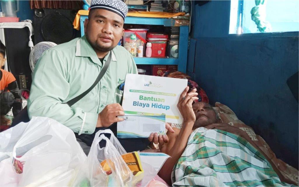 LAZ SIDOGIRI BANTU BIAYA HIDUP LANSIA DHUAFA DI KOTA BALIKPAPAN