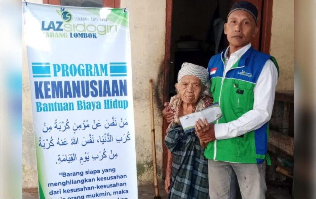 LAZ SIDOGIRI KUCURKAN BANTUAN KEMANUSIAAN DI MATARAM