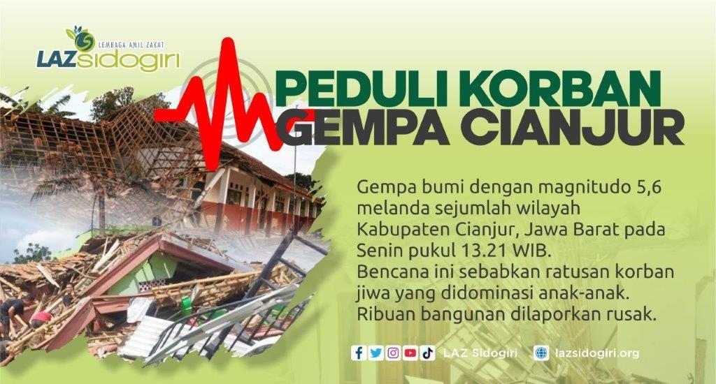 PEDULI KORBAN GEMPA CIANJUR