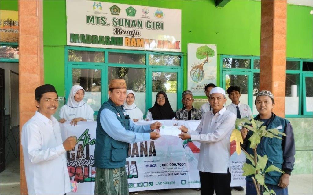 AKSI GALANG DANA PEDULI PALESTINA OLEH LAZ SIDOGIRI MASIH TERUS BERLANJUT