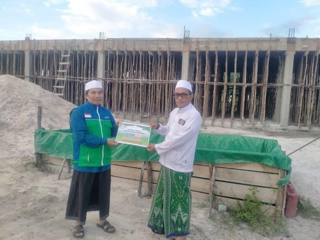 LAZ SIDOGIRI SUPPORT PEMBANGUNAN PONDOK PESANTREN MIFATHUL ULUM AN-NAWAWI