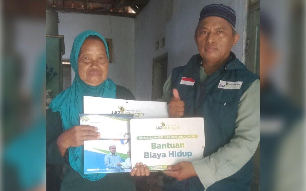 LAZ SIDOGIRI BANTU BIAYA HIDUP TUNA KARYA DI BANGKALAN