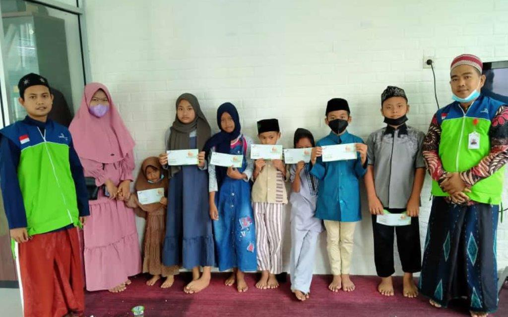 ISTIGASAH RUTIN; ANAK-ANAK YATIM DOA BERSAMA BUAT PARA DONATUR 