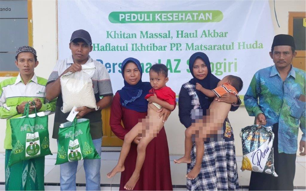 LAZ SIDOGIRI SUPPORT KHITAN MASSAL DI PONPES MATSARATUL HUDA